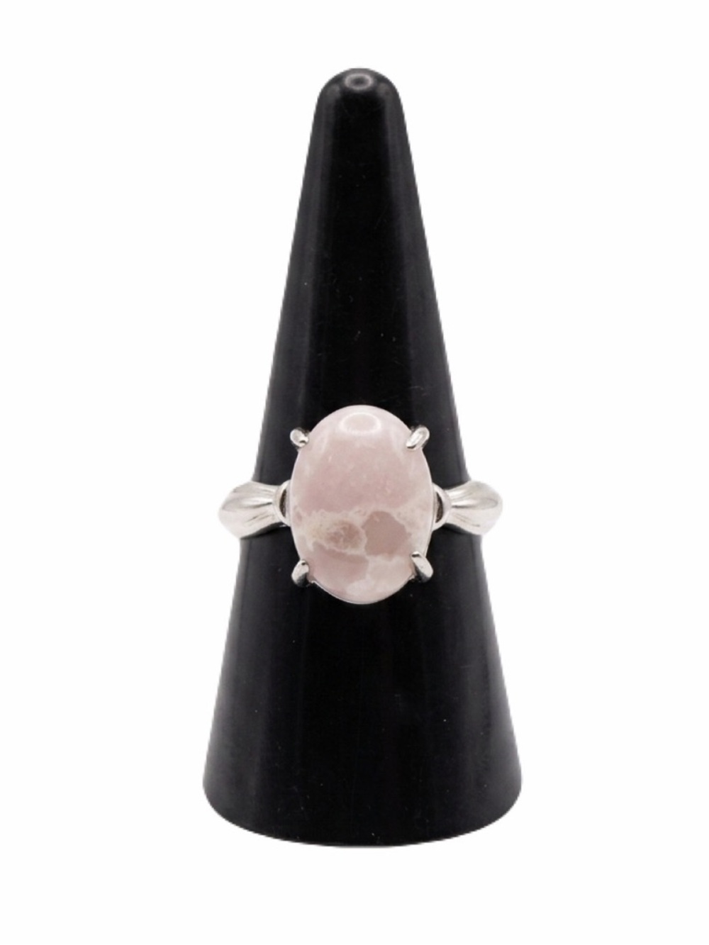 New Natural Rose Quartz Boho Sterling Silver Minimalist Arizona Artisan Ring
